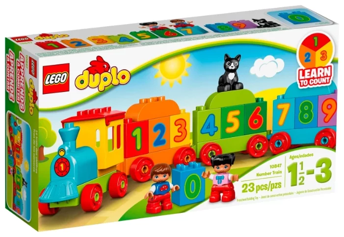 Конструктор LEGO DUPLO «Поезд. Считай и играй»
