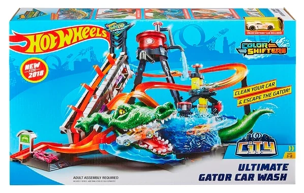 Трек Hot Wheels City Ultimate Gator Car Wash