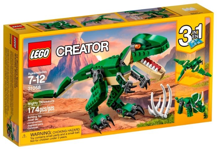 Конструктор Lego Creator Могучие динозавры 31058