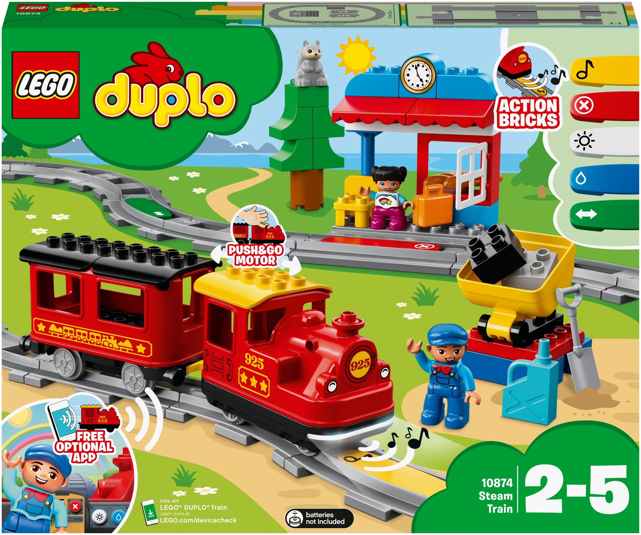 Конструктор Lego Duplo Town Поезд на паровой тяге
